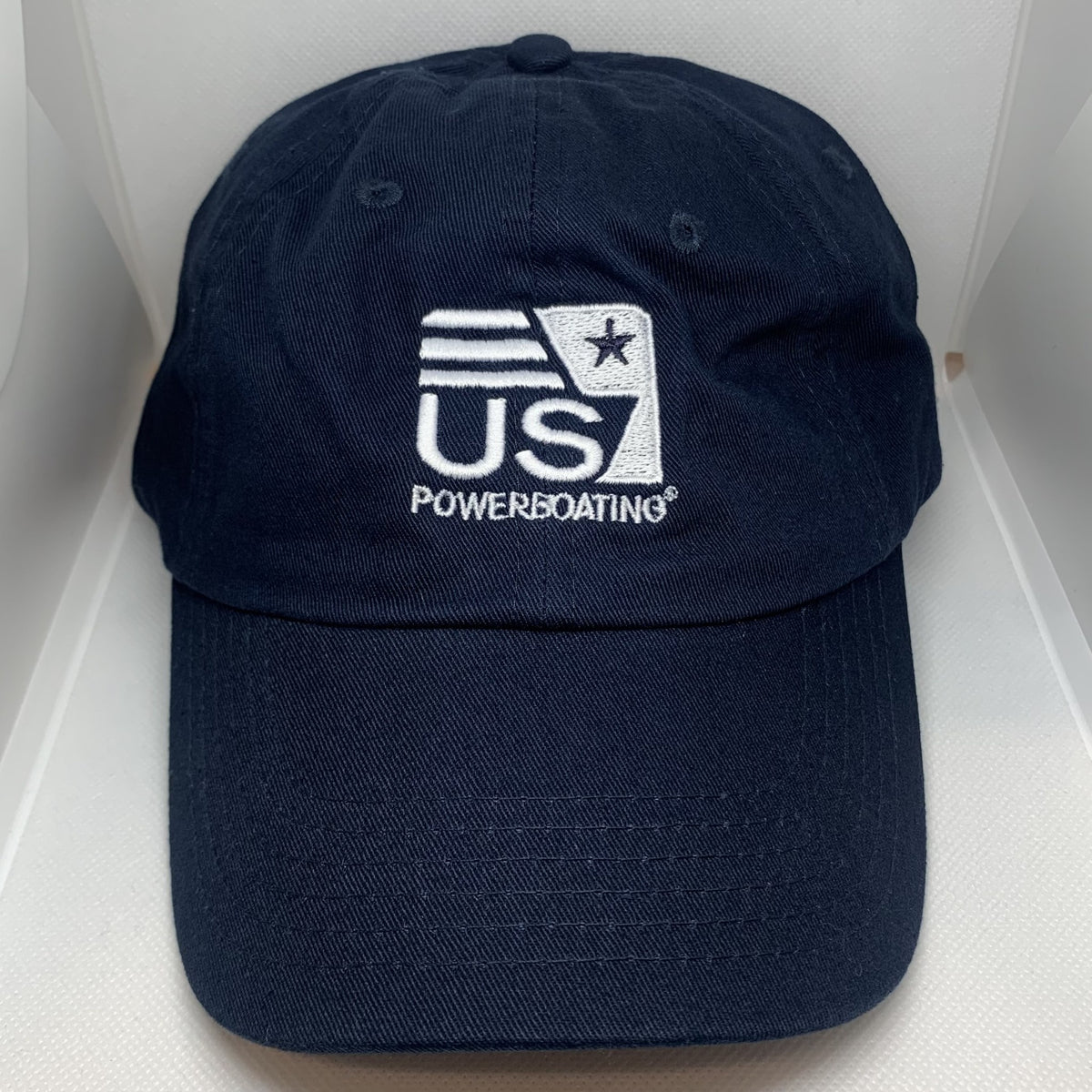Navy Powerboating Hat (Small White Logo) – US Sailing Store