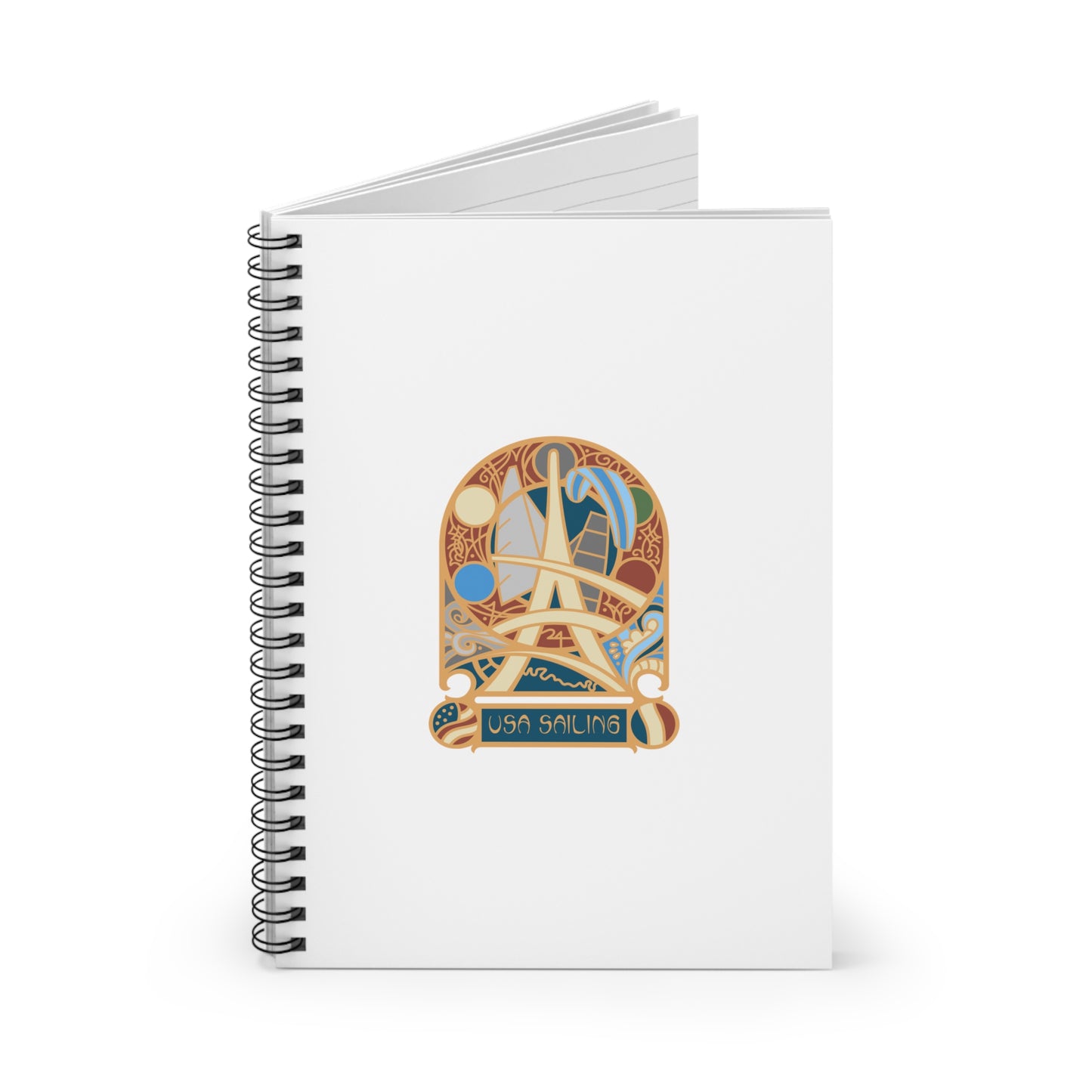 Spiral Notebook - Ruled Line (Pin Design)