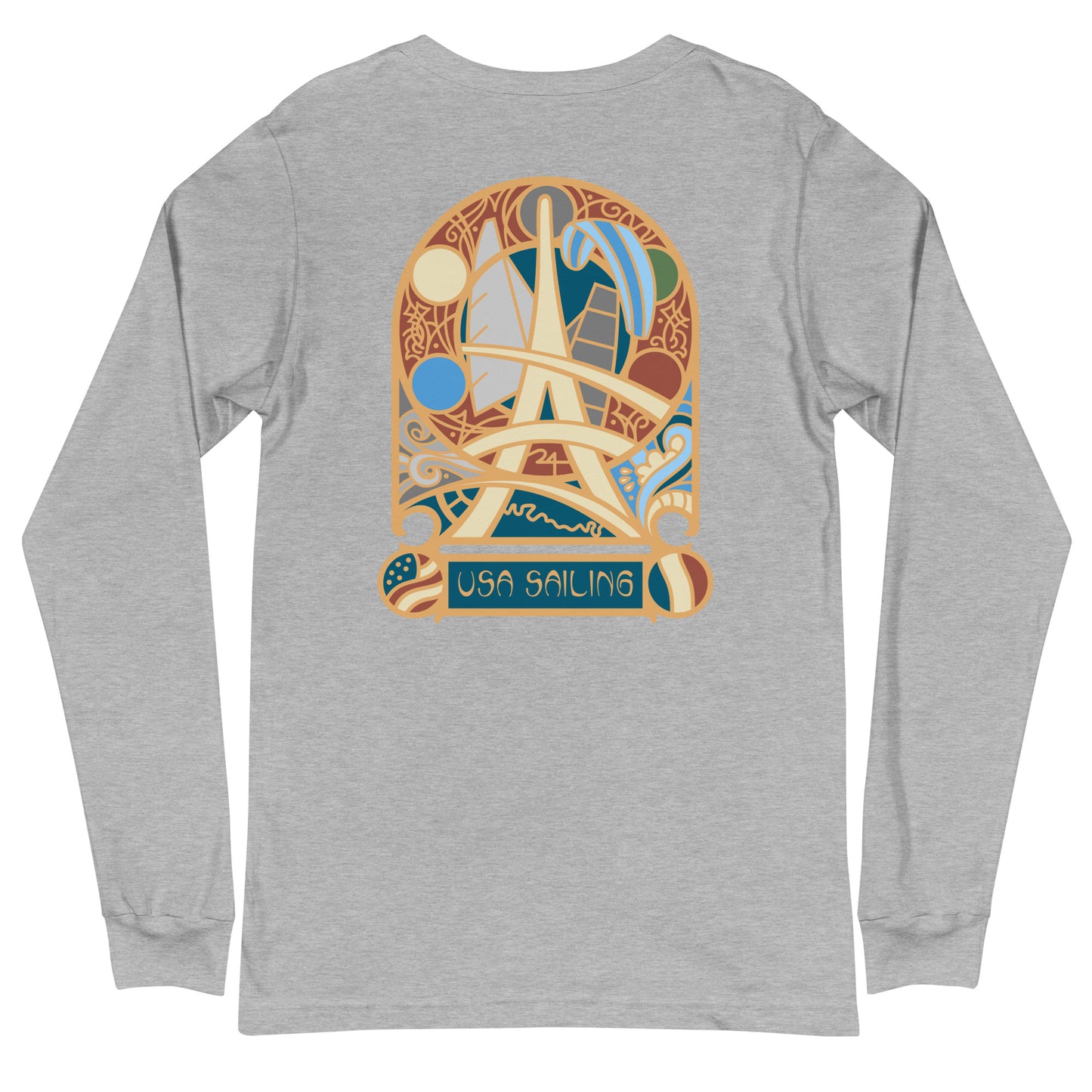 Unisex Long Sleeve Graphic Tee (Pin Design)